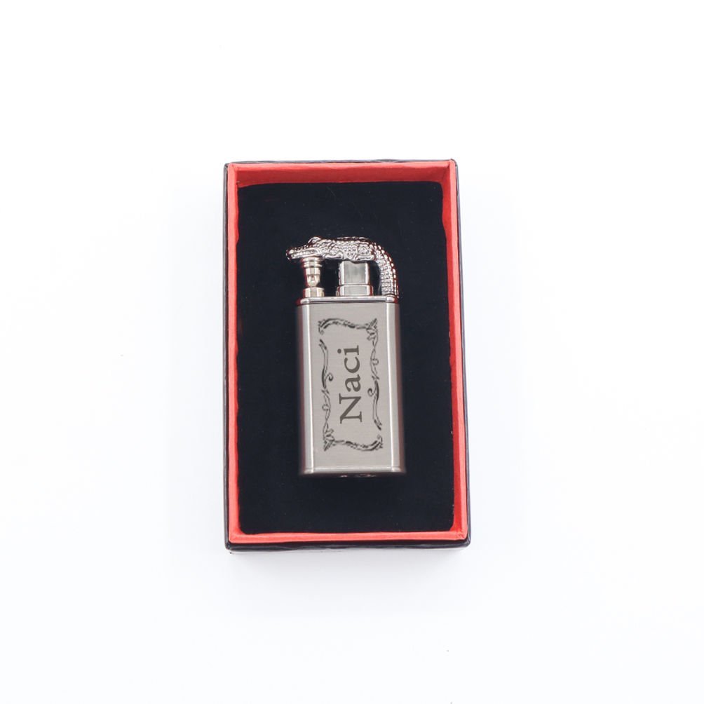 Ejderha Görünümlü İsime Özel Metal Çakmak