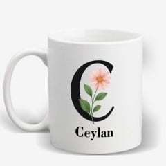 C Harfi İsime Özel Kupa Bardak