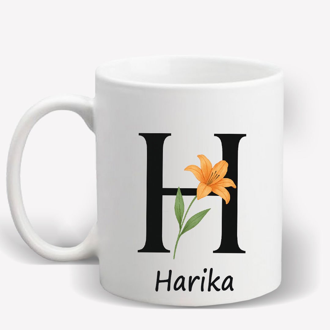 H Harfi İsime Özel Kupa Bardak