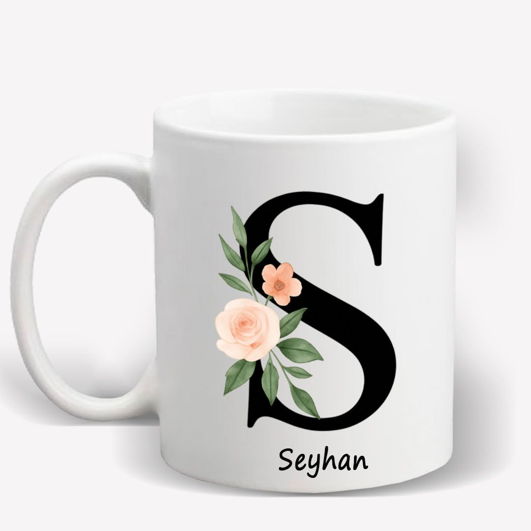 S Harfi İsime Özel Kupa Bardak