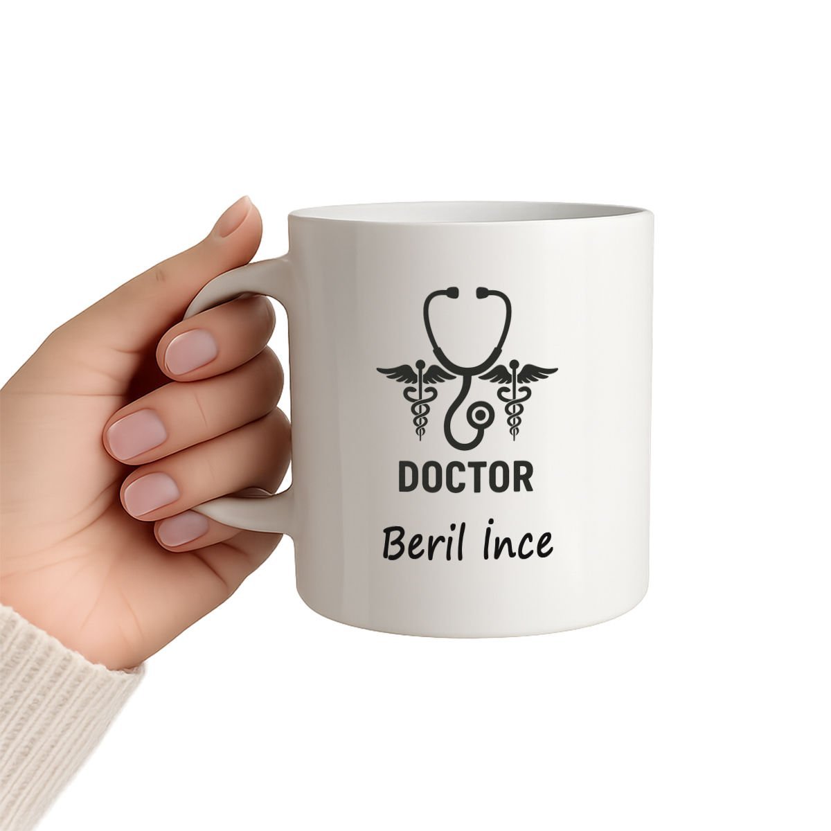 Kişiye Özel Stetoskop Tasarımlı Doktor Kupa