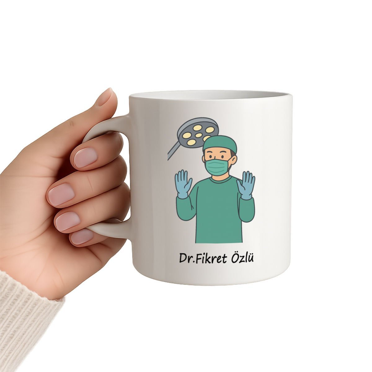 Cerrah İllüstrasyon Tasarımlı Kişiye Özel Kupa