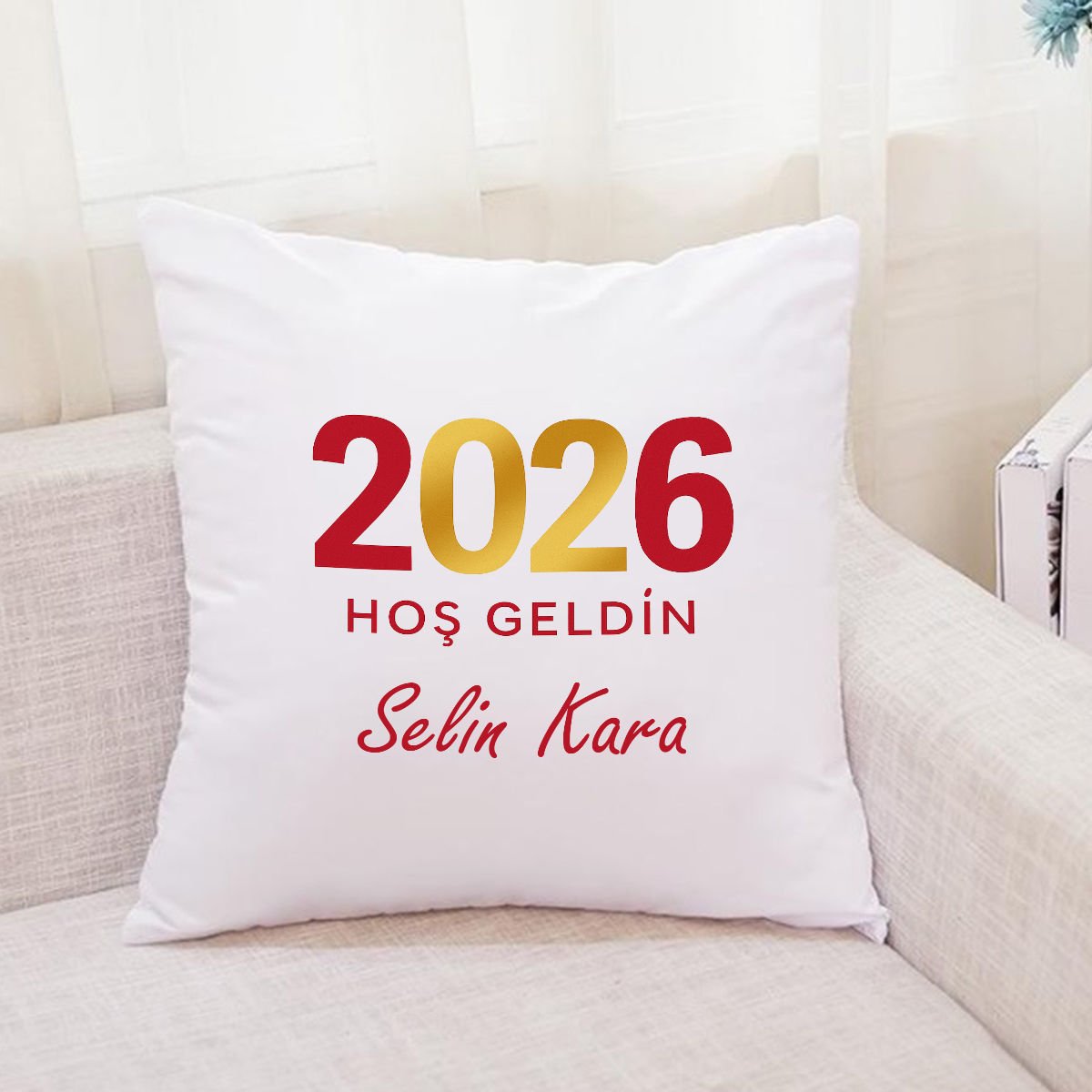 2026 Hoşgeldin Kişiye Özel Yastık