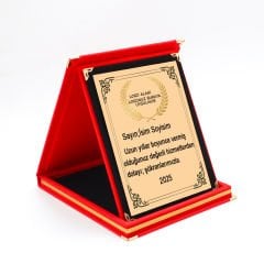 Kişiye Özel Hizmet ve Emek Teşekkür Plaketi