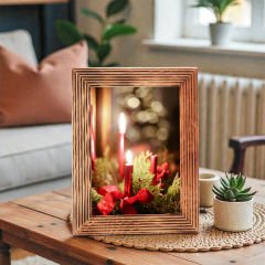 Doğal Ahşap 15x21 Fotoğraf Çerçevesi