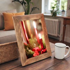 Doğal Ahşap 15x21 Fotoğraf Çerçevesi