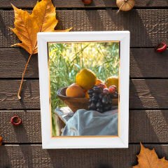 Beyaz Derinlikli Fotoğraf Çerçevesi