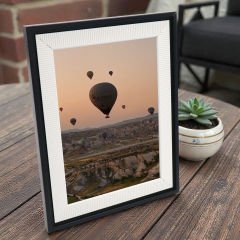 Siyah Metal Paspartulu 15x21 Fotoğraf Çerçevesi