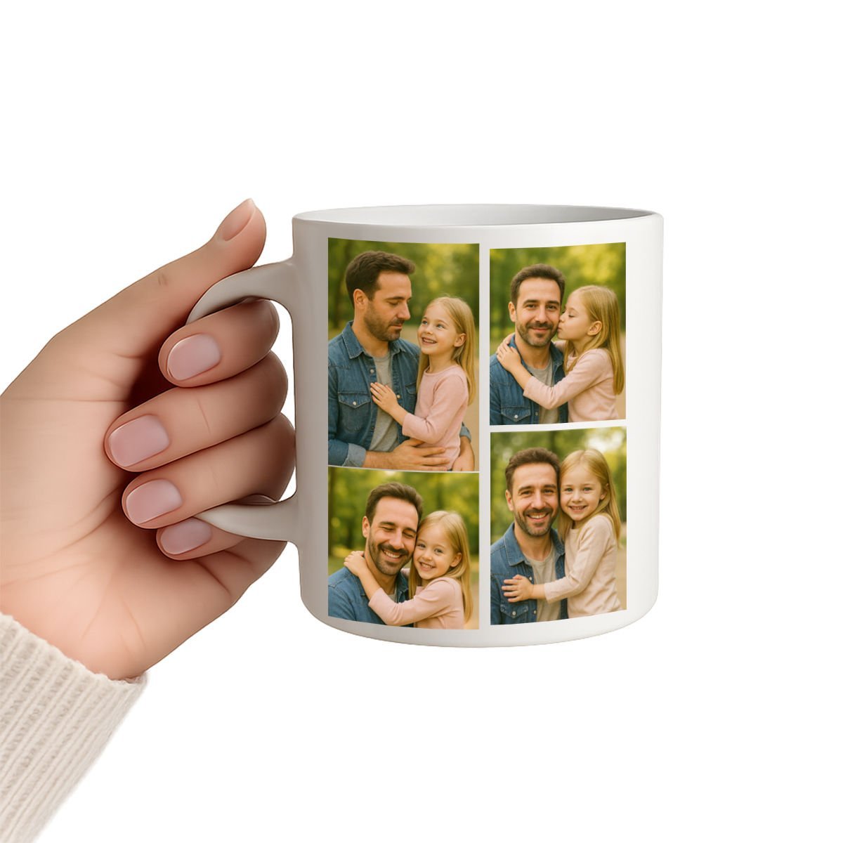 Kişiye Özel Dört Fotoğraflı Kupa Bardak