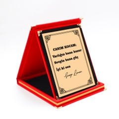 Canım Kocam Gold Metal Plaket