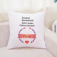 Metin Yazılı Canım Annem Temalı Yastık